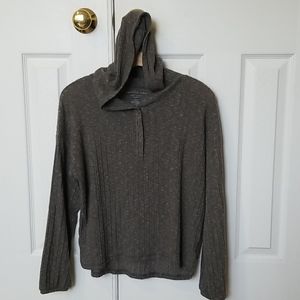 Soft, Hooded Long sleeve plush Tee